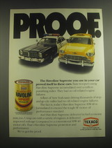 1981 Texaco Havoline Supreme Motor Oil Ad - Proof - $18.49