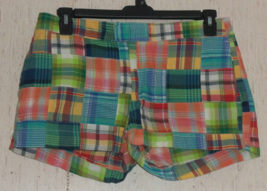 New Womens Gap Pretty Madras Plaid Shorts Size 8 - £22.15 GBP