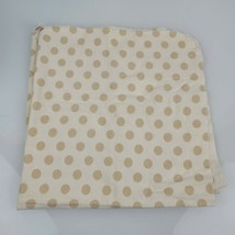 Circo Cream Ivory Beige Tan Brown Polka Dot Circle Flannel Baby Blanket - £23.48 GBP
