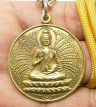 Guan Yin Kuan Quan Im Mercy God Buddha Yin &amp; Yang Pendant Success Lucky Necklace - £21.33 GBP