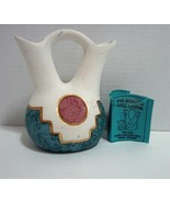 Native American Kopa Pottery Hand Painted Wedding Vase with 22K Gold Acc... - $15.90