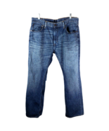 Levis 527 Mens Jeans Actual Size 38x31 Slim Bootcut 100% Cotton Nice! - £14.75 GBP