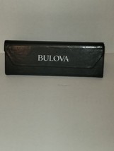 Bulova Triangular Shape Hard Shell Eye Glass Case in Gray Magnetic Closure - £8.82 GBP