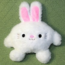 AMERICAN GREETINGS BUNNY PLUSH 9&quot; WHITE ROUND STUFFED ANIMAL PINK EARS NOSE - £8.49 GBP