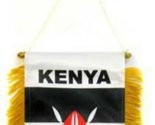 Moon Knives Wholesale lot 3 Kenya Mini Flag 4&#39;&#39;x6&#39;&#39; Window Banner w/suct... - $5.88