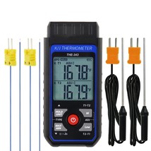 Thermocouple Thermometer Digital K Thermometer with 4 Thermocouples 328 ... - £44.79 GBP