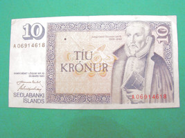 10 Tiu Kronur Crowns Icelandic Islands 1961 A06-
show original title

Origina... - £10.20 GBP