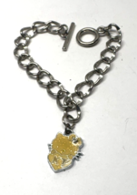 Hello Kitty 8&quot; Glitter Charm Bracelet NEW - $94.08 MXN