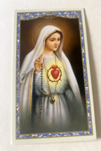 Immaculate Heart of Mary Prayer Card, New #2 - £1.20 GBP