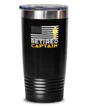 20 oz Tumbler Stainless Steel Insulated  Funny Retired American Firefigh... - £23.73 GBP