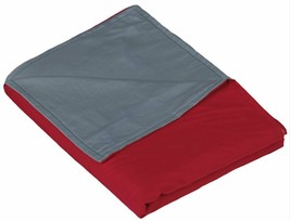 YnM Premium Cotton Removable Duvet Covers, 55&#39;&#39;x 82&#39;&#39;, DarkRed/Dimgray - £13.19 GBP
