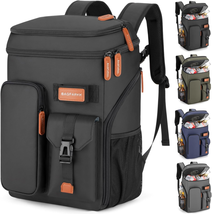 Insulated Cooler Backpack,33 Cans Multifunctional Double Deck Leakproof ... - £39.53 GBP