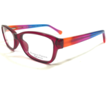 Runway Tween Eyeglasses Frames 33 PINK Blue Red Rectangular Full Rim 50-... - $27.83