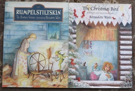 2 Bernadette Watts books Rumpelstiltskin The Brothers Grimm &amp; The Christmas Bird - £3.99 GBP