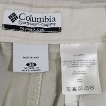 Columbia Mens Outdoor Hiking Pants 38x30 6 Pockets Off White - £11.16 GBP