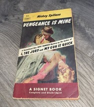 Mickey Spillane Vengeance Is Mine Vintage Signet #852 Eighteenth Printing 1953 - £55.91 GBP