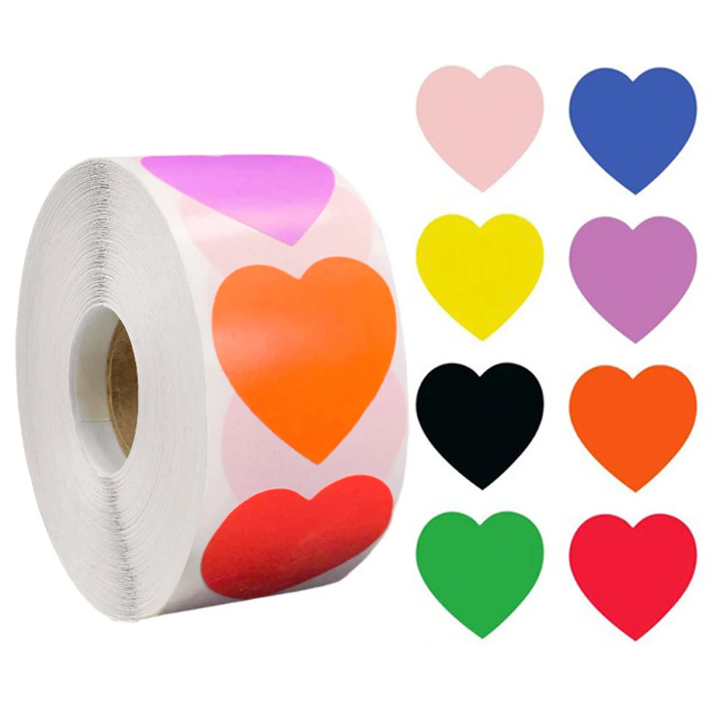 Play 100-500pcs Chroma Labels Stickers Color Code Dot Labels Stickers 1 Inch Rou - £22.91 GBP