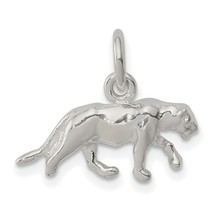 Sterling Silver Panther Charm Pendant Jungle Animal Jewerly 11mm x 20mm - £10.07 GBP