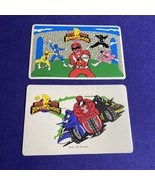 Lot of 2 Vintage 1994 Saban’s Mighty Morphin Power Rangers Kids Table Pl... - £8.90 GBP