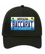 Baccarat Nevada Novelty Black Mesh License Plate Hat - $28.99