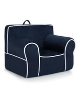 Upholstered Kids Sofa with Velvet Fabric and High-Quality Sponge-Navy - ... - €106,70 EUR