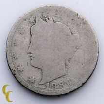 1886 Liberty Head Five Cent 5C Nickel (About Good, AG Condition) Natural... - $118.83