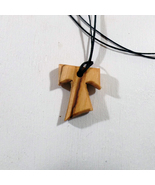 Tau Cross of St. Francis of Assisi Crucifix made of olive wood N°1 - £5.50 GBP