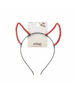 Scunci Hey Boo Halloween Red Beaded Devil Horn Headband, 1-Piece - £7.09 GBP