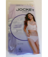 3 Jockey Elance Cotton Comfort Bikini Size 7 Multi-color Style 1489/504 - $18.79