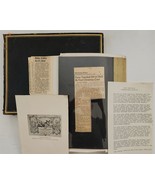 1863-13 antique HISTORICAL victorian CHRISTMAS CARD SCRAPBOOK album - £291.93 GBP