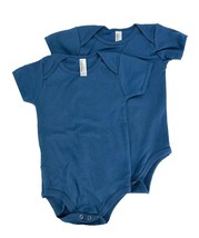 One-Piece Baby Short-Sleeve Top 2 Pack, American Apparel, Blue, 12-18 Mo... - $6.99