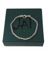 John Hardy JAI Byzantine 5.1mm Sukhothai Sterling Silver Bracelet -Large... - €251,04 EUR