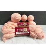 Vintage Fleisher&#39;s Jumbo Pompadour Wool/Rayon Yarn - Lot of 2+ Skeins Pe... - $23.70