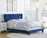 Valencia Winged Tifted Upholstered Platform Bed With Headboard, Strong W... - $274.99