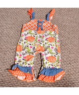 Boutique Pumpkin Romper Size 3-6 Months - $486.76 MXN