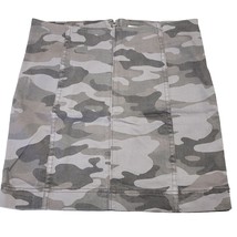 Jolt Women Skirt Size 7 Juniors Gray Stretch Mini Grunge Y2K Camo Classi... - $12.60