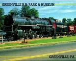 Greenville Railroad Park Museum Greenville Pennsylvania PA UNP Chrome Po... - £3.10 GBP