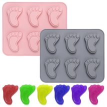 DIY Baby Foot Shape Cavity Footprint Baking Molds Silicone Fondant - £10.48 GBP