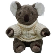 Vtg 1986 Prestige Toys Koala Bear Plush Stuffed Animal Cream Sweater Brown READ - £12.51 GBP