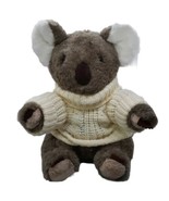 Vtg 1986 Prestige Toys Koala Bear Plush Stuffed Animal Cream Sweater Bro... - £12.54 GBP