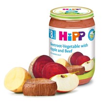 HiPP Beetroot-Vegetable with Apple and Beef Puree Jar - £8.51 GBP