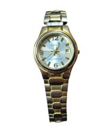 Lorus S11 LR3991 Women&#39;s Water Resistant Gold Tone Watch Works Needs Bat... - £11.78 GBP