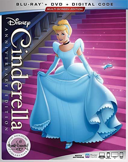 *CINDERELLA Disney Blu-ray + DVD + Digital Code + Slipcover NEW - £8.39 GBP