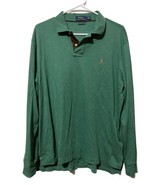 Polo Ralph Lauren Pima Soft Touch Polo Shirt Men Large L Long Sleeve Green* - £19.48 GBP