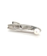 Mikimoto Estate Akoya Pearl Men&#39;s Tie Clasp Silver 7 mm 5.3 Grams M242 - $4,605.29 MXN