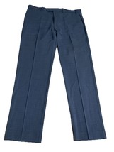 Michael Kors Dress Pants Mens 38x32 Marvin Classic Fit Plaid Stretch Black - $24.75