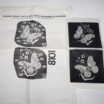 Lot of 2 VTG Tri Chem Liquid Embroidery 8101 Mini Butterflies Pictures to Paint - £5.57 GBP