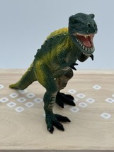 T-Rex Dinosaur 5&quot; PVC Figure Toy Major Trading Co Green And Yellow Heavy￼ - £7.13 GBP