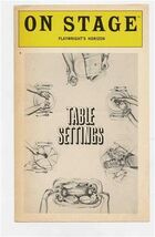 On Stage Table Settings Program Playwright's Horizons New York 1979 Jame... - $11.88