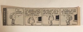 1977 Peanuts Vintage comic Strip - $2.96